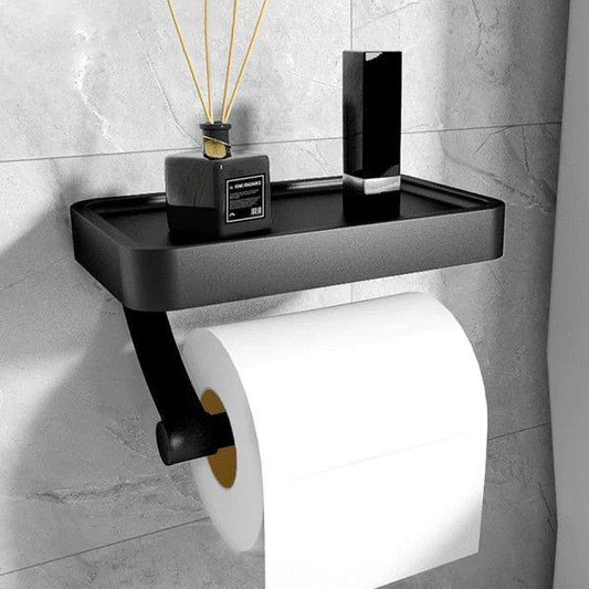 New Stainless Steel Toilet Paper Holder with Phone Shelf