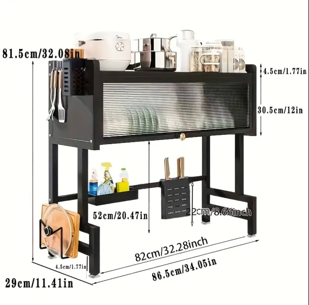 Multi-Purpose Kitchen Storage /Drain Rack