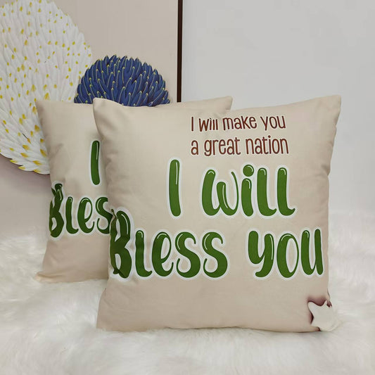 Gold printed cushion covers