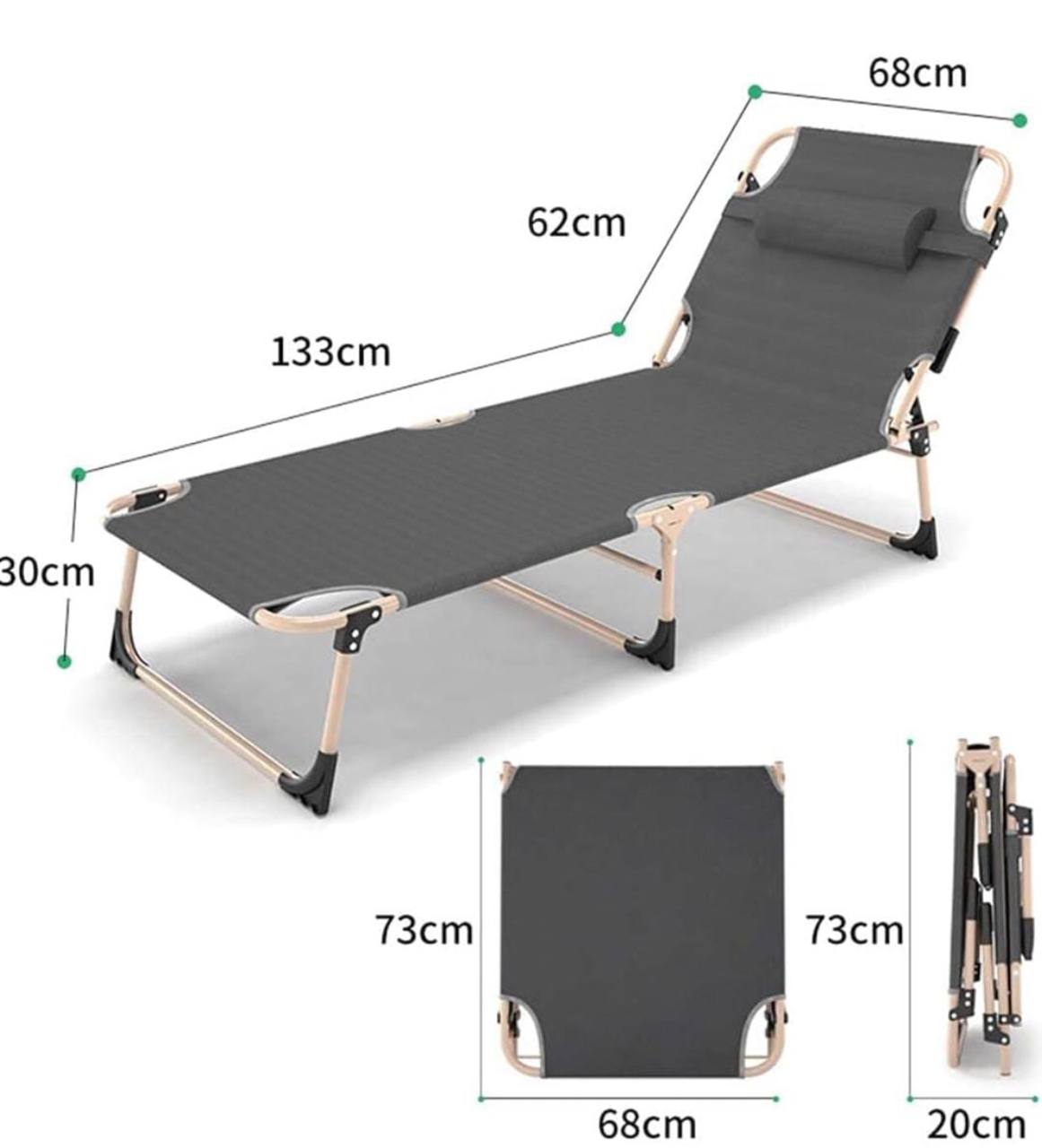 Folding Sunbed Sun Lounger