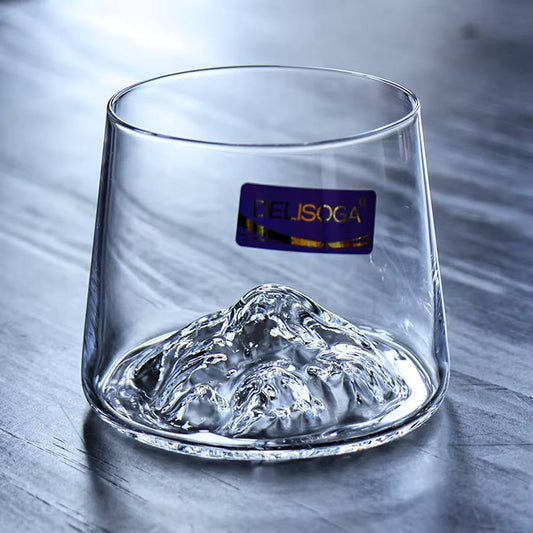 Mountain shape whiskey Glass cup 6pc