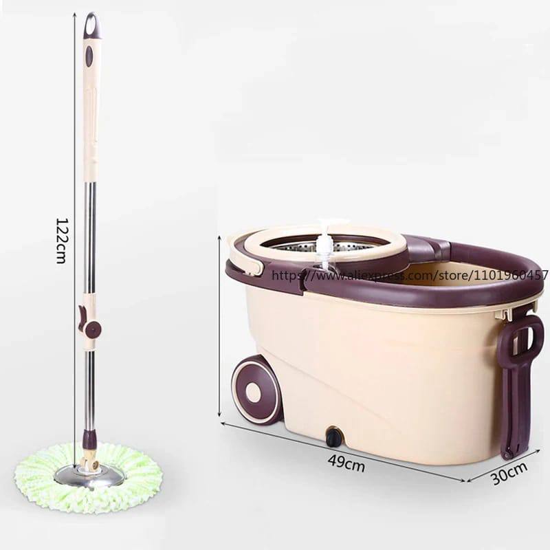360° Spin Mop with Bucket and Dehydration Basket