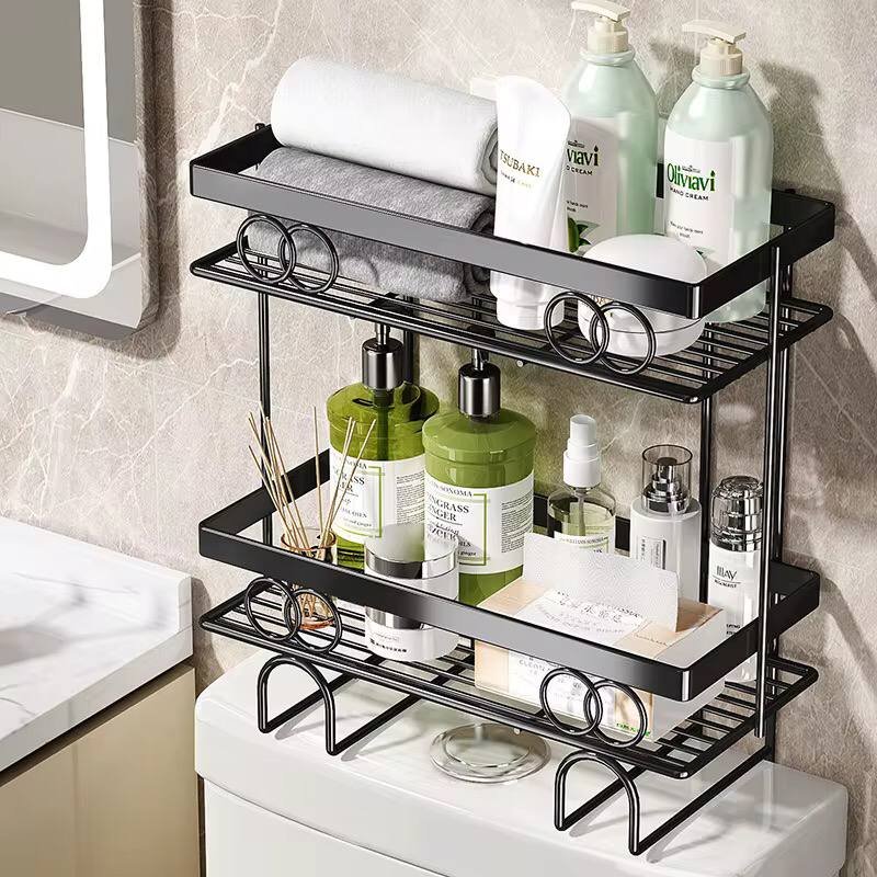 Over the toilet rack