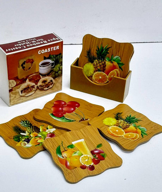 6 pcs Coasters with Stand