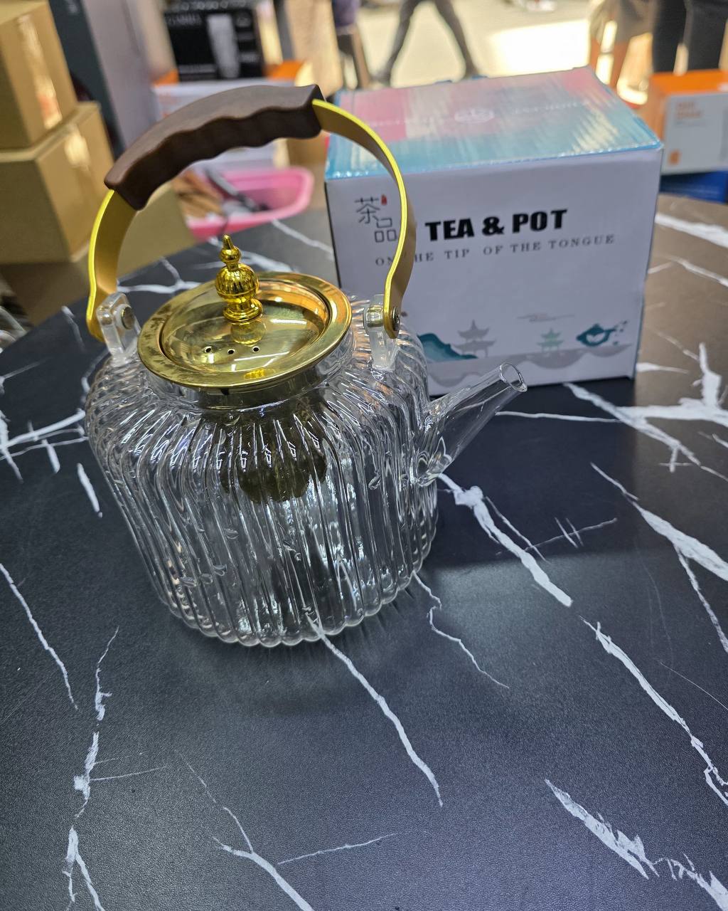 High Borosilicate Heat Resistance Teapot.