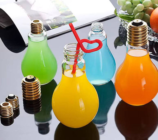 Glass Cups Light Bulb Shaped