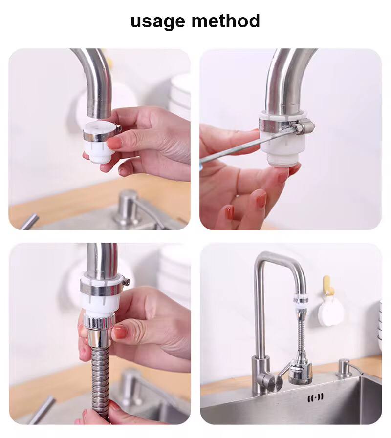 Metallic tap faucet extender