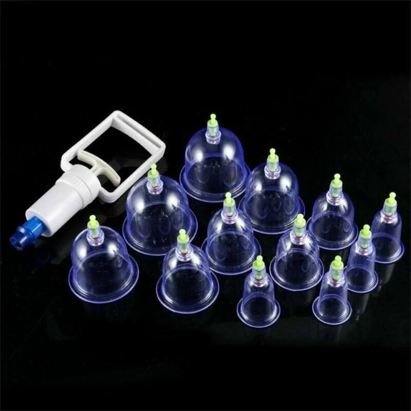 18pcs Suction Vacuum Cupping Set with 1 Manual Pump,