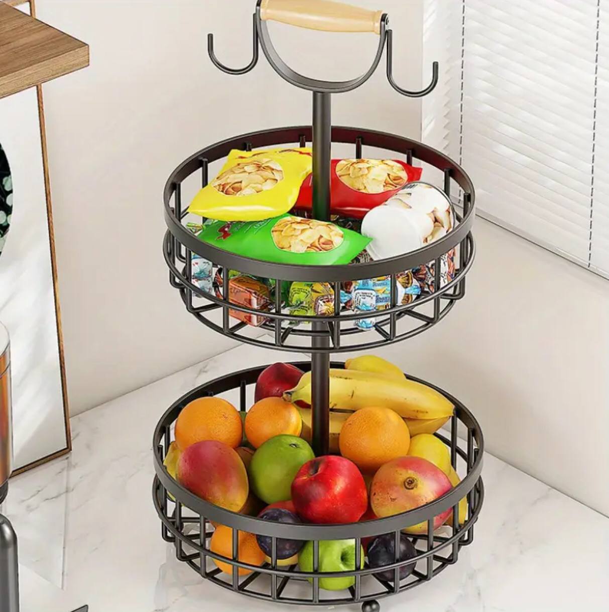 2-Tier Detachable Nordic Fruit/Vegetable Rack