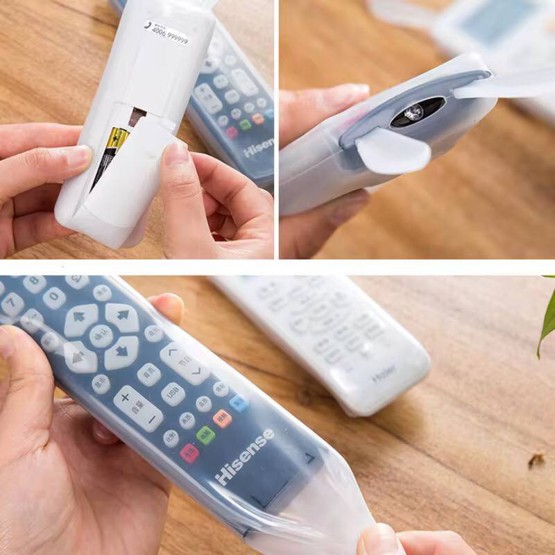Rabbit Ears Soft Silicone Remote Control Protective Cases Transparent Luminous Remote Control Covers