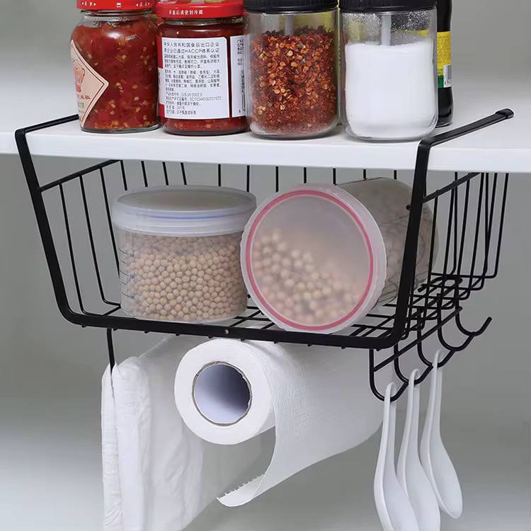 Kitchen Cabinet Under Shelf Double-layer Storage Rack