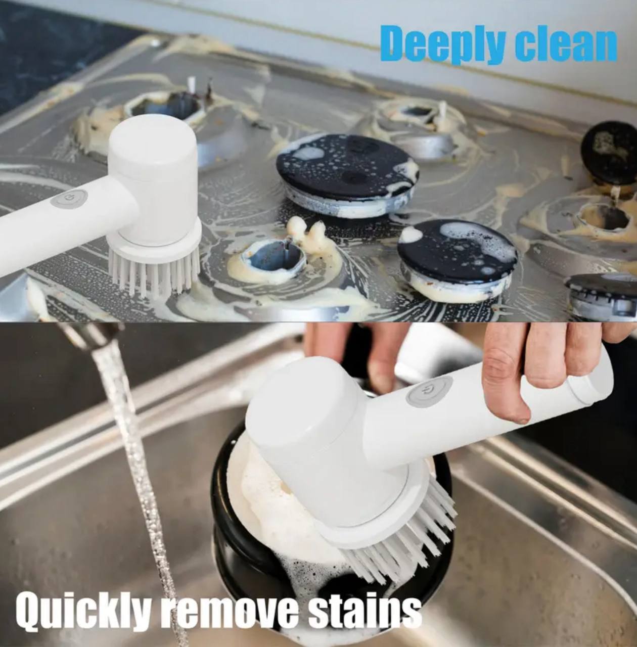 Rechargeable cordless 5 in 1 Magic cleaning brush
