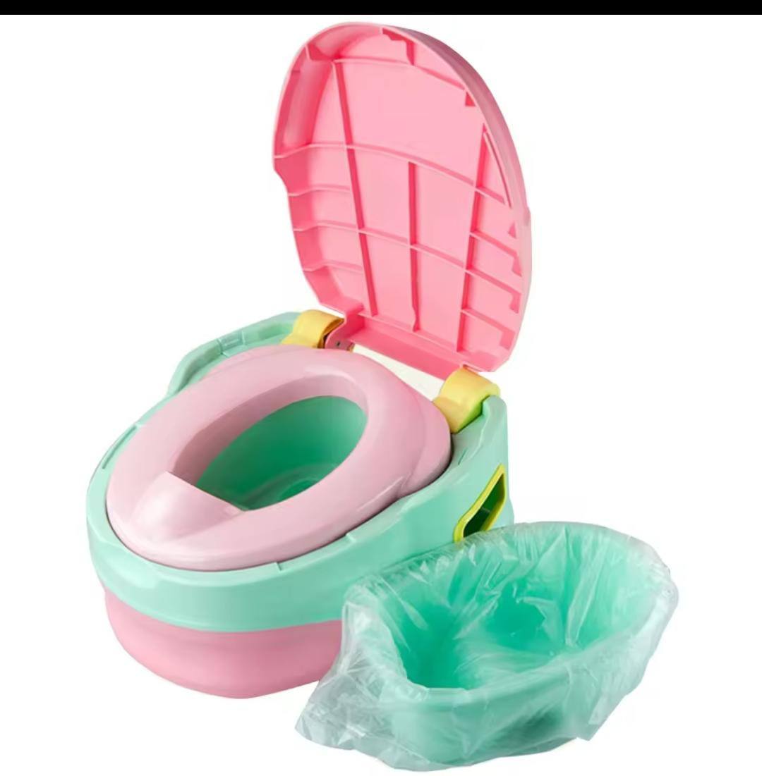 10PCS/Roll UP Universal Potty Baby Training Toilet Seat Bin Bags Travel Urina Liners Disposable With Drawstring Boy Girl WC