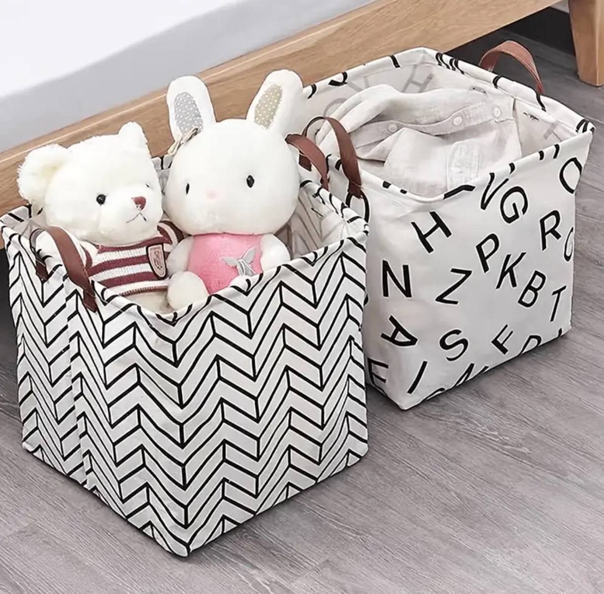 Laundry Basket Cotton and Linen