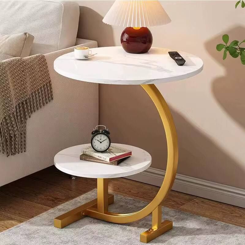 2 Tier Luxury Y-Shaped Side Table Living Room