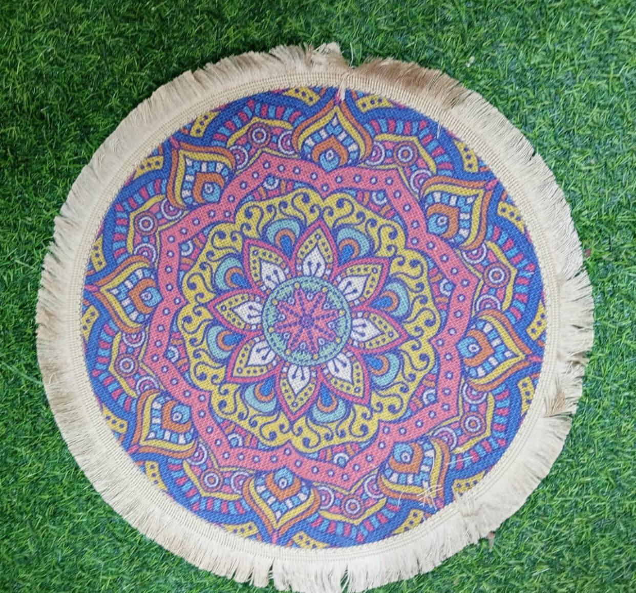 Round, Set of 6 -Bohemian mats