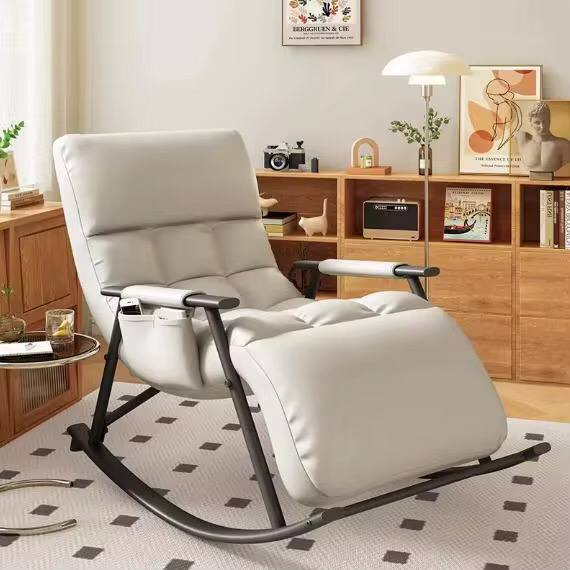 Leisure Rocking Chair,Gliding Recliner Rocking Chair Indoor Padded Seat,High Backrest Armchair,for Bedroom,Living Room