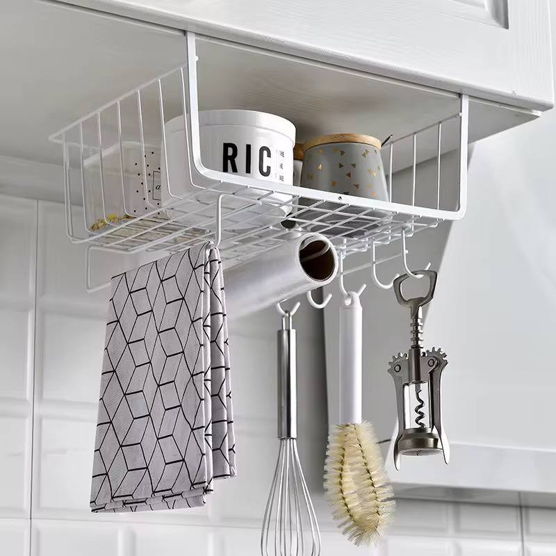 Kitchen Cabinet Under Shelf Double-layer Storage Rack