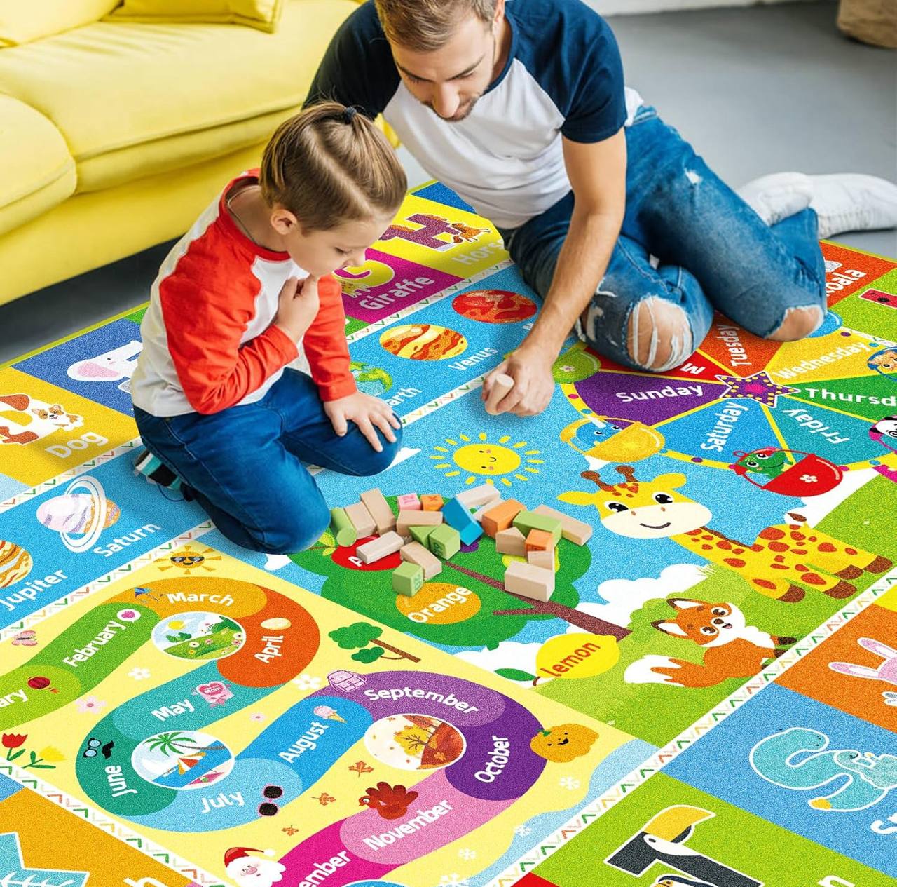 Rolling kids play mat