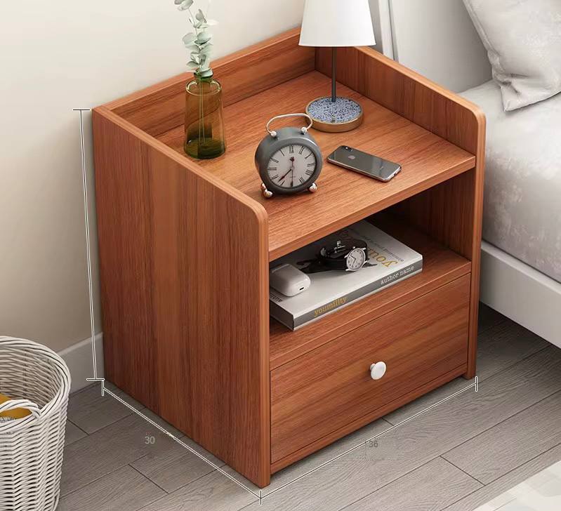 MINI BEDROOM MODERN BEDSIDE STORAGE WITH LOCKER