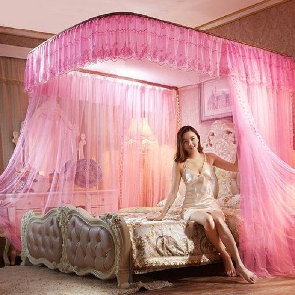 Two stand mosquito net with rails