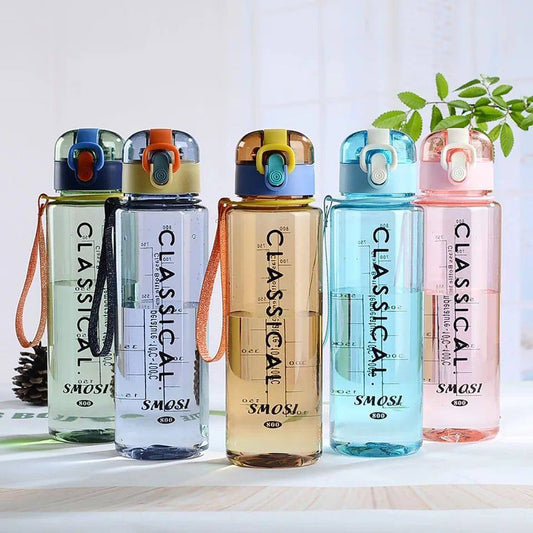 Portable Sports Water Bottle,800ml Plastic Water Bottle