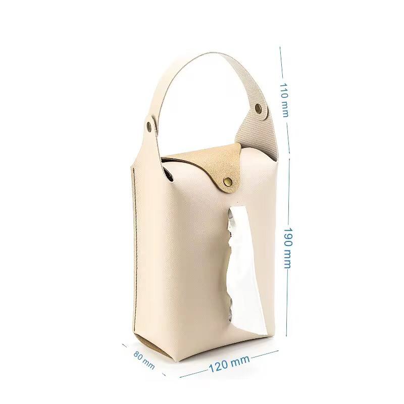 PU leather napkin tissue Holder