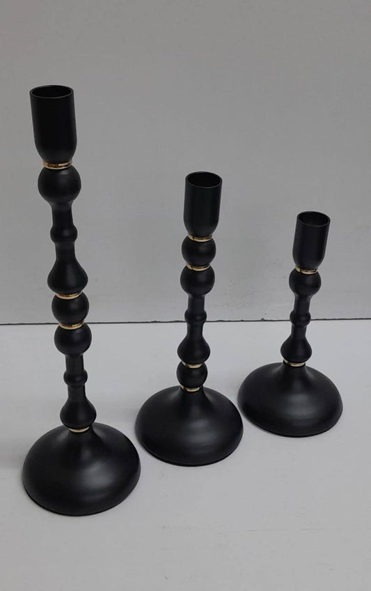 Classic 3 in 1 Metallic Candle Holder