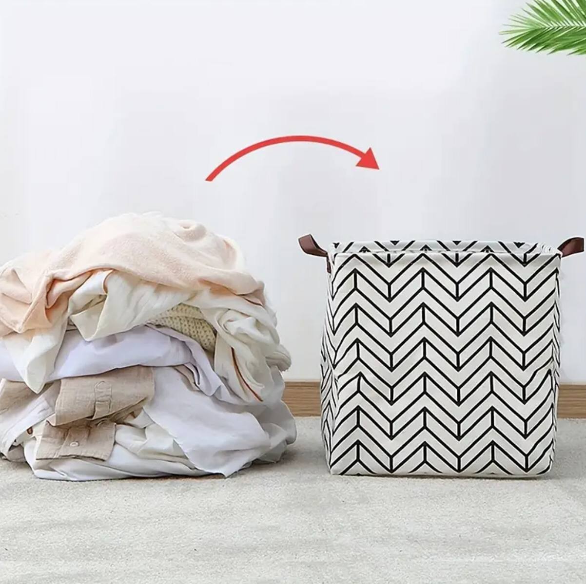 Laundry Basket Cotton and Linen