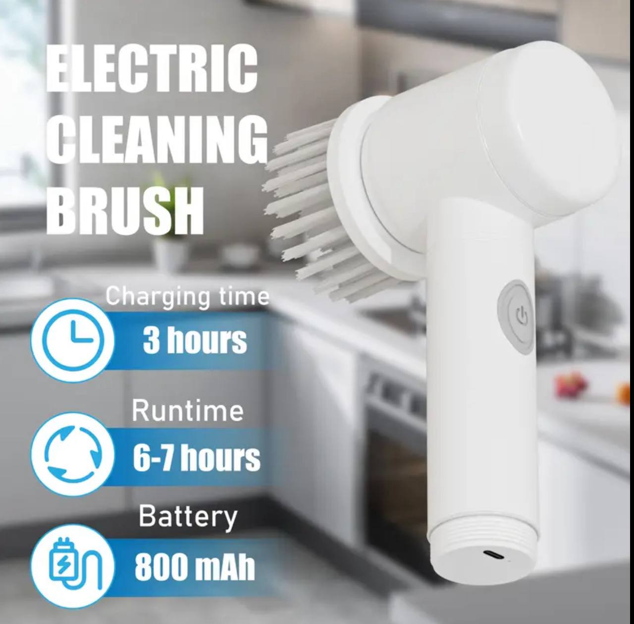 Rechargeable cordless 5 in 1 Magic cleaning brush