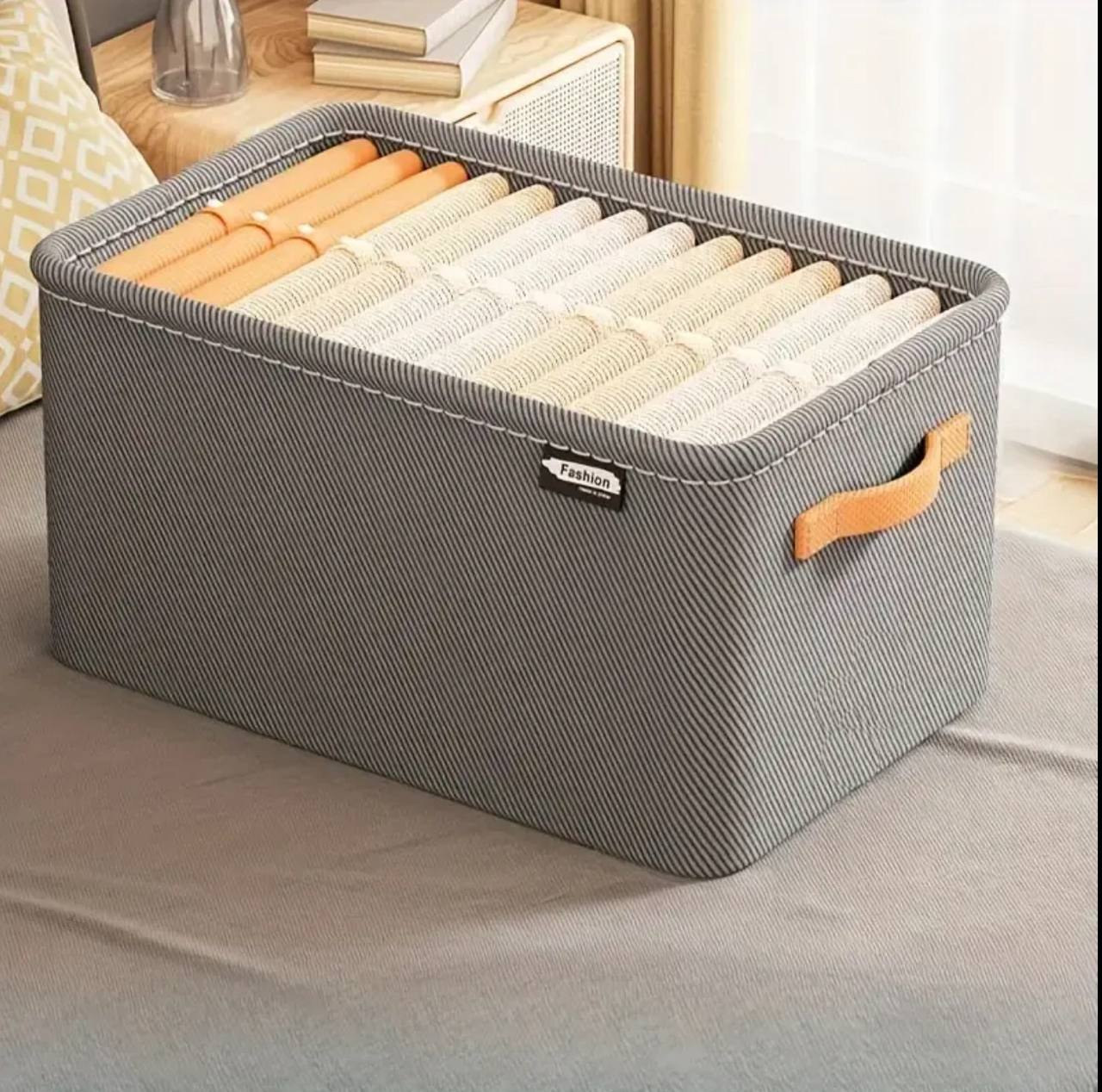 Foldable multipurpose HARD FABRIC clothes/closet organizer
