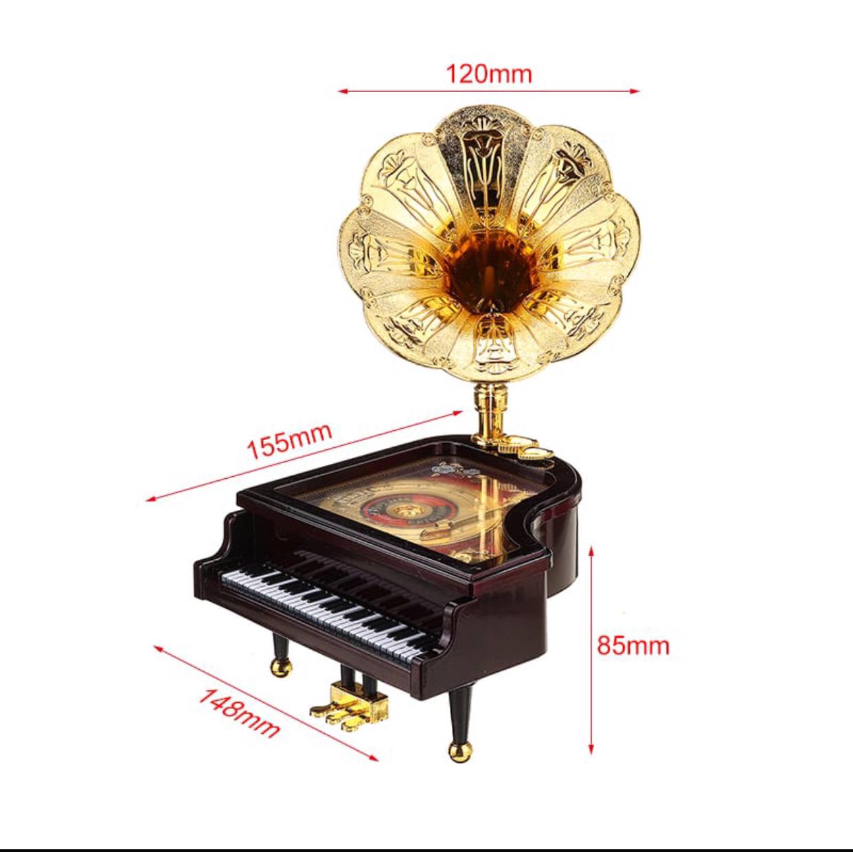 Loud Vintage Retro Music Box Piano