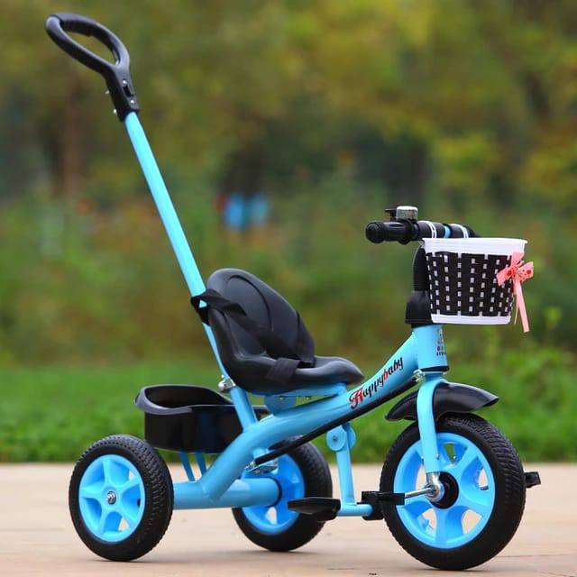 Tricycle with push handle