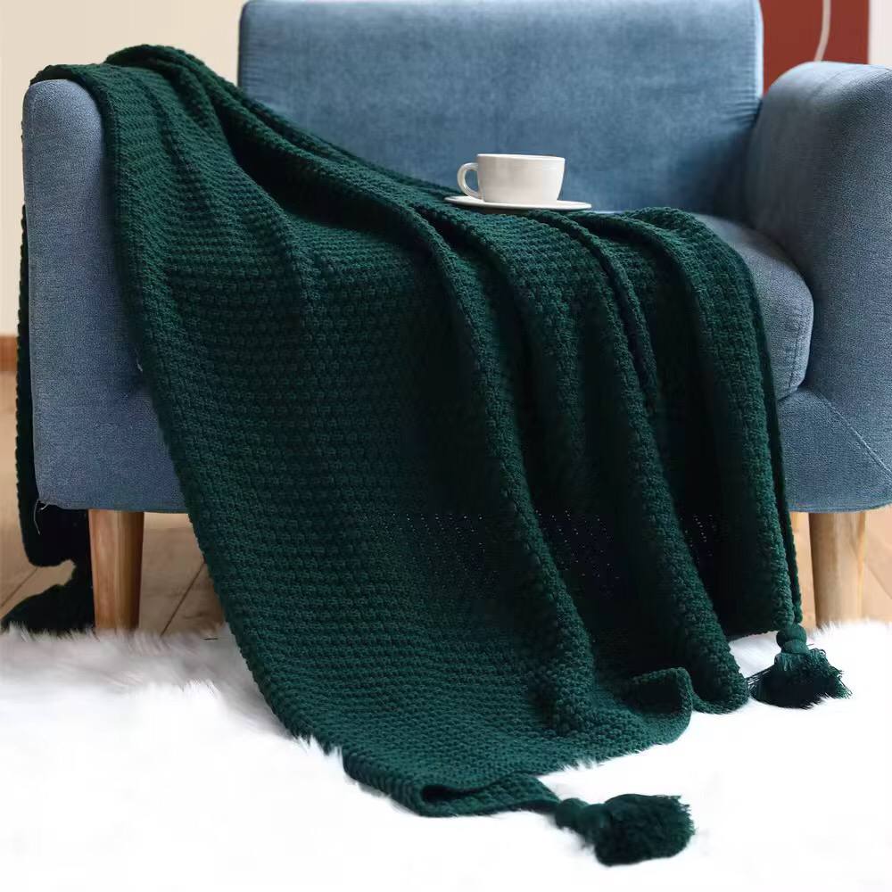 High Quality Knitted Throw Blanket