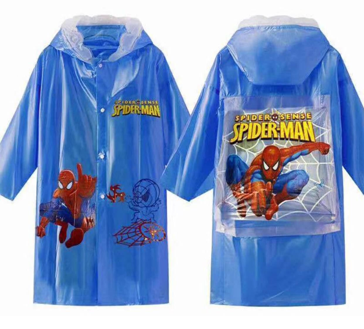 Inflatable brim kids disney cartoon themed raincoats
