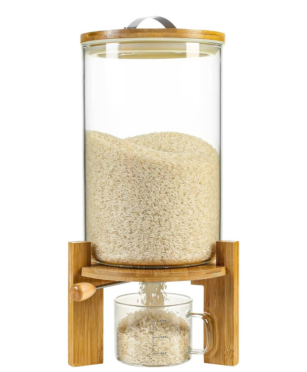 Air tight Glass cereals dispenser