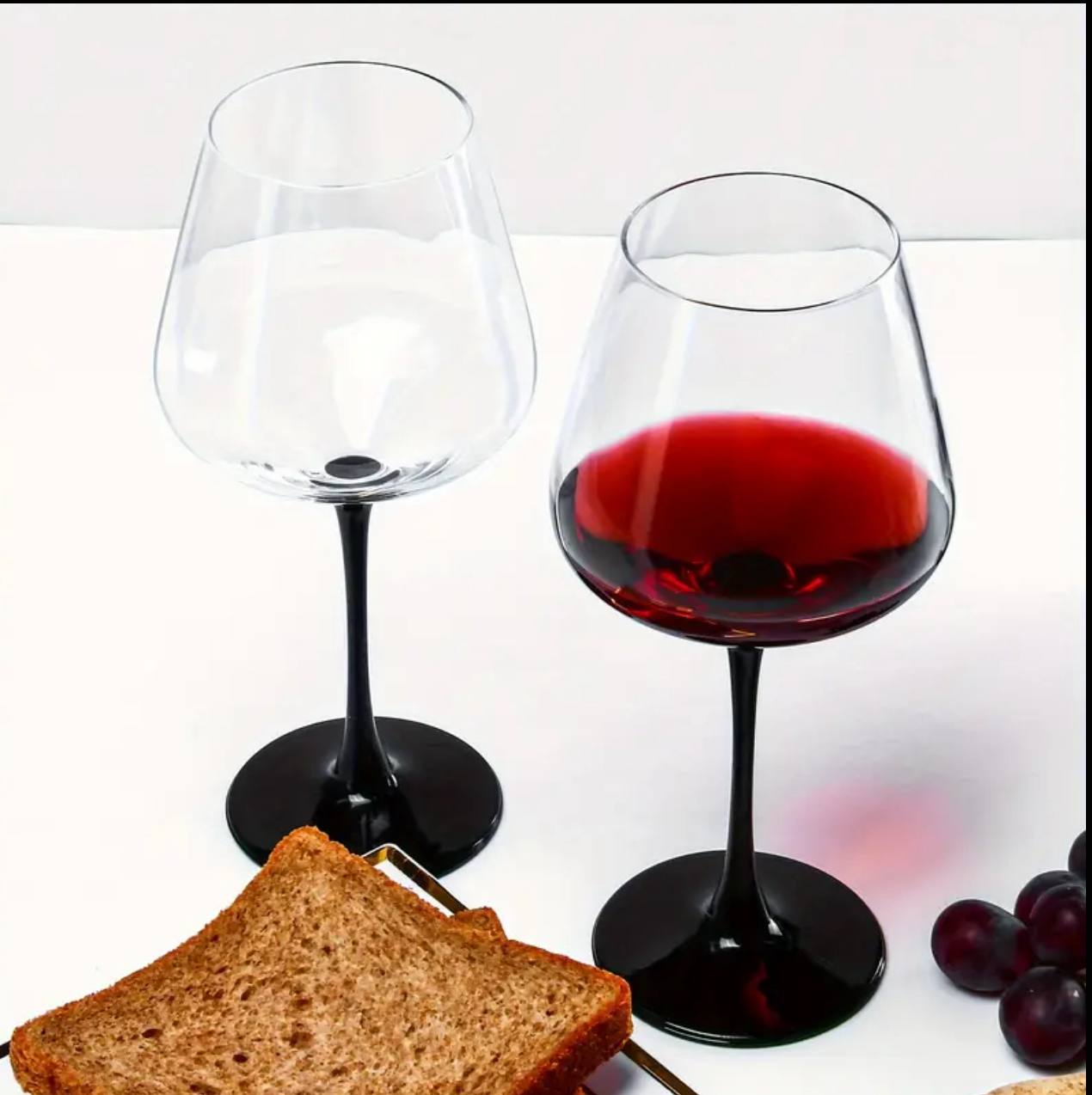 Elegant Burgundy Crystal Wine glass