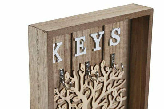 Family tree decorative wooden key holder