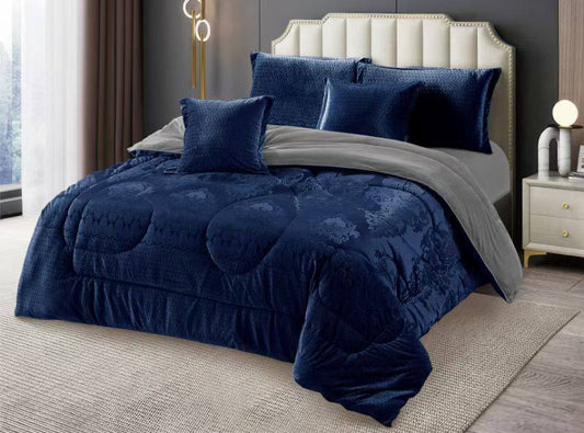 Warm  Binded Silk 6 Piece Duvets Sets. (Fleece on the inside)