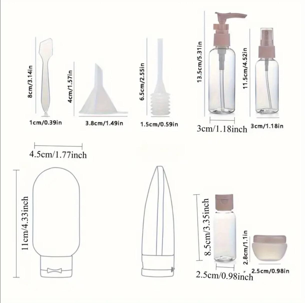 Cosmetics 11pc storage set