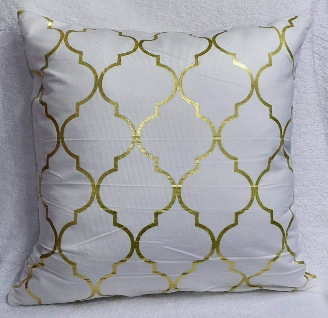 Gold printed Throw pillow covers
