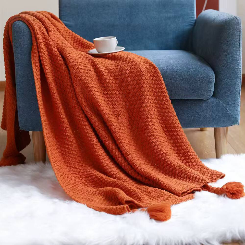 High Quality Knitted Throw Blanket
