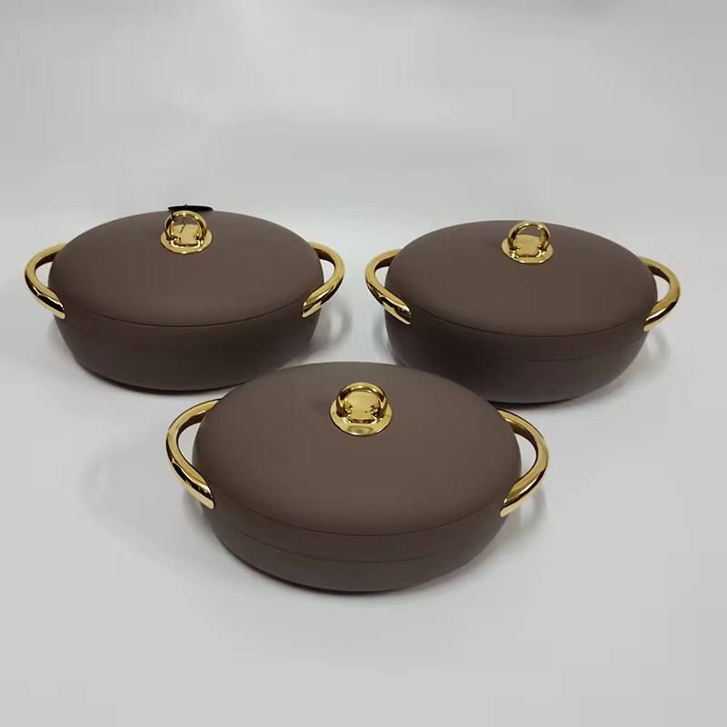 LUXURIOUS  insulated hotpots set OVAL
