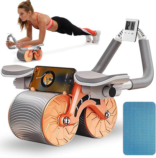 4 elbow pad automatic rebound healthy abdominal wheel