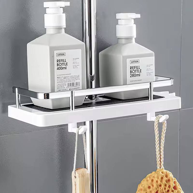 Rotating hook Shower storage rack