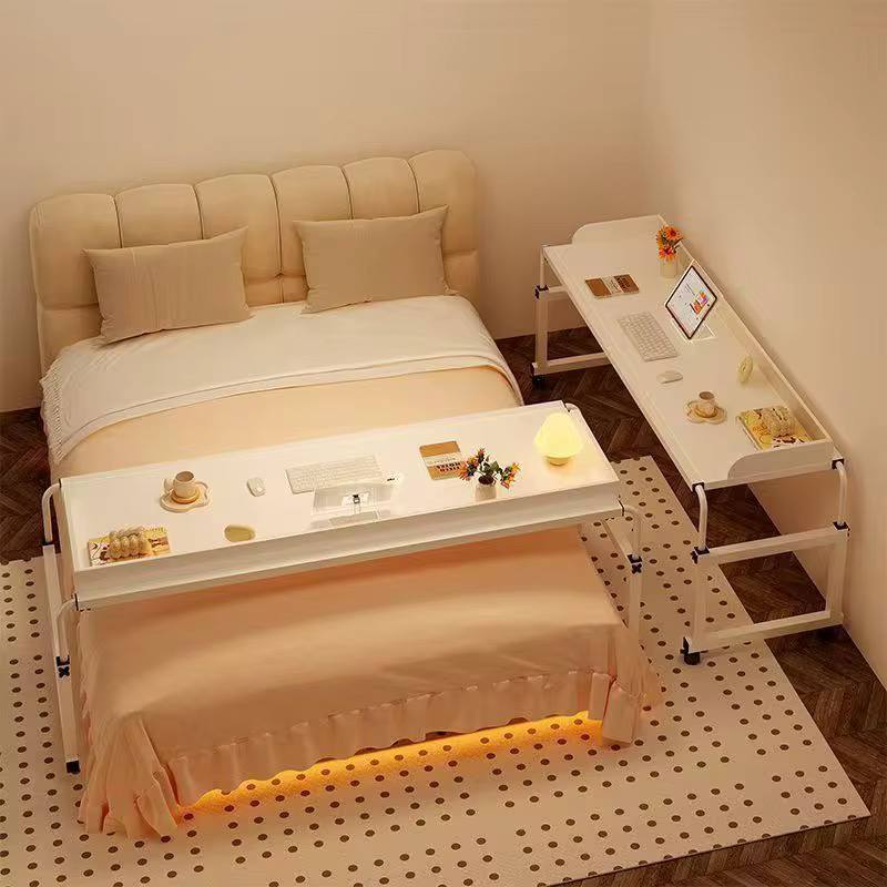 Adjustable Over Bed Desk Laptop Desk with
Wheels