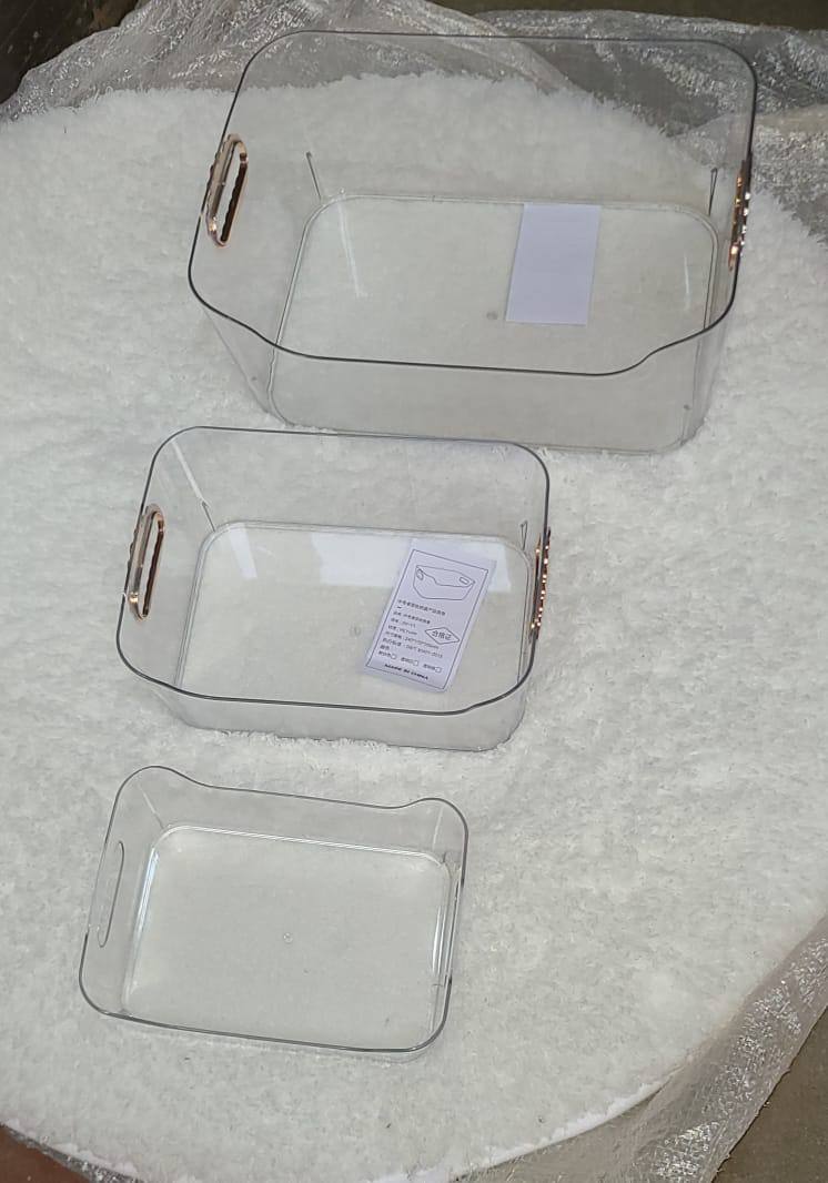 Light luxury desktop transparent storage boxes
Available in clear and white