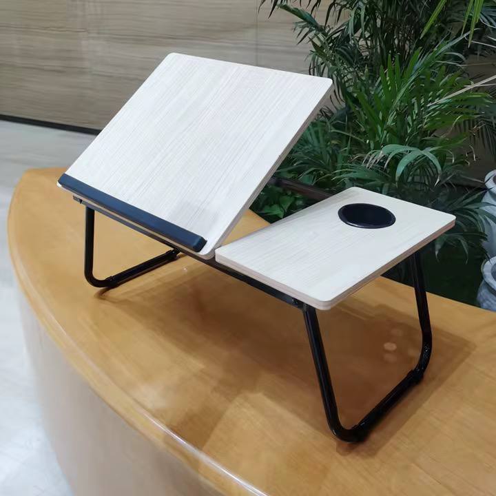 Adjustable Tilting Laptop Folding Table Stand Desk Bed Table with Foldable Legs