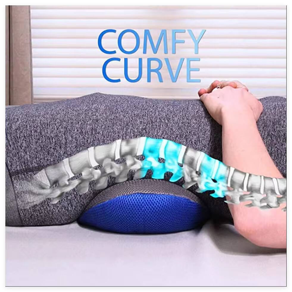 Comfy curve back support pillow
