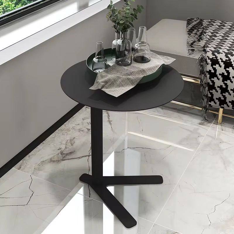 Modern Iron Frame Accent Side Table